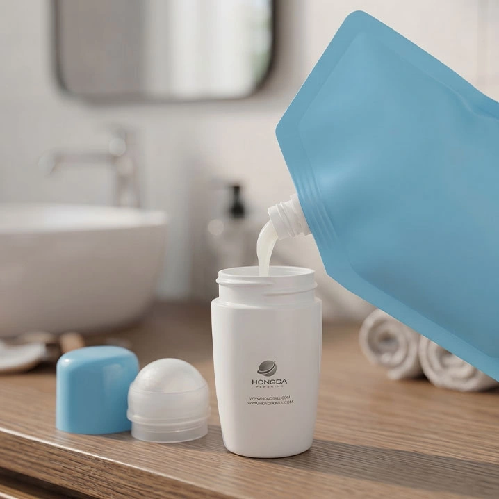 Refillable Deodorant Packaging With Multiple Design Routes